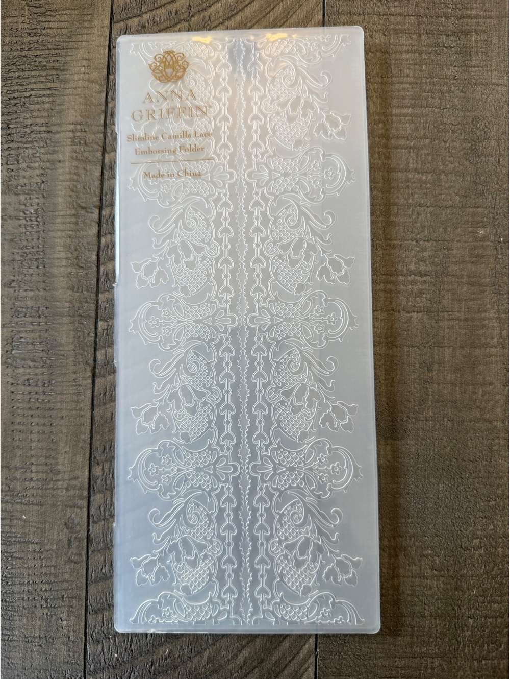 Anna Griffin Slimline Camilla Lace Embossing Folder